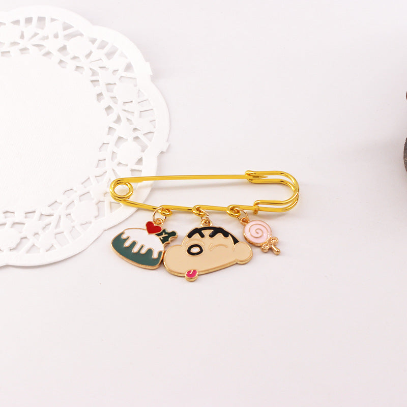 Alloy cartoon crayon small new brooch (Minimo de compra 2) MIC-QiC034