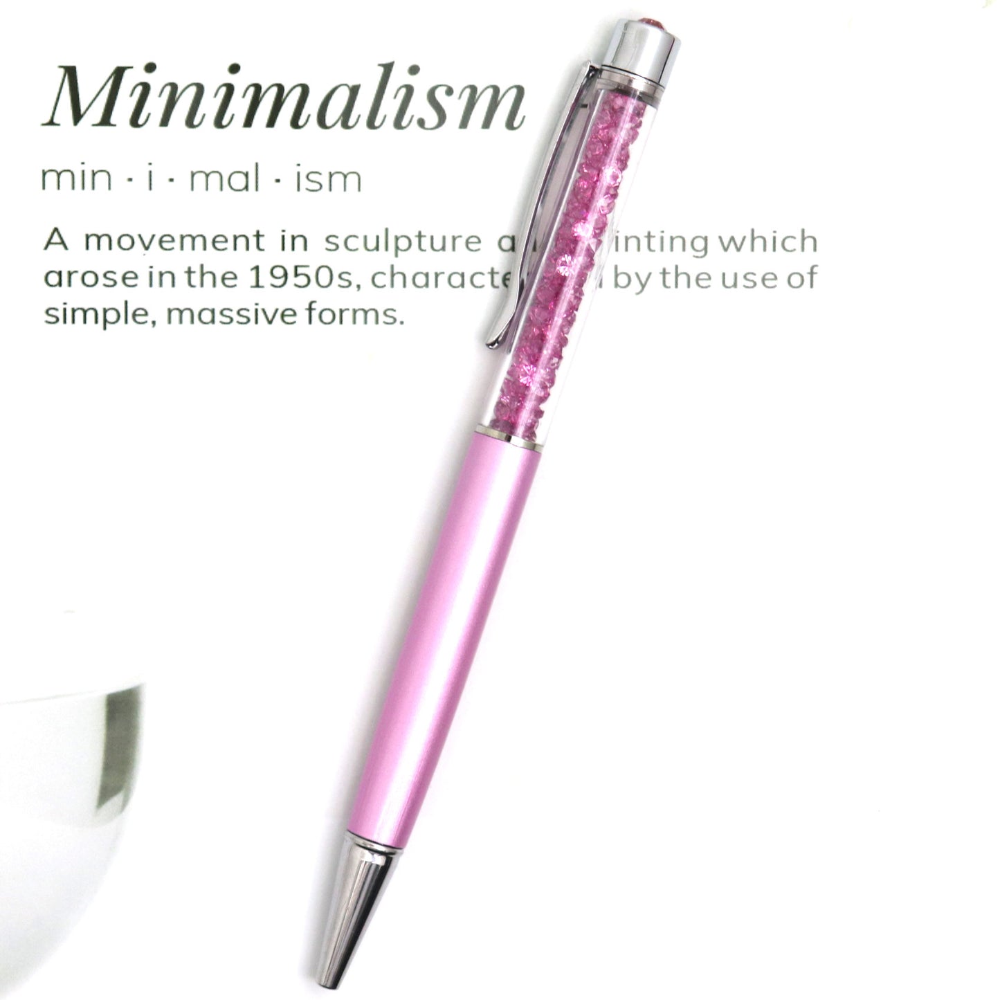 Plastic Diamond Crystal Pen YiShg001