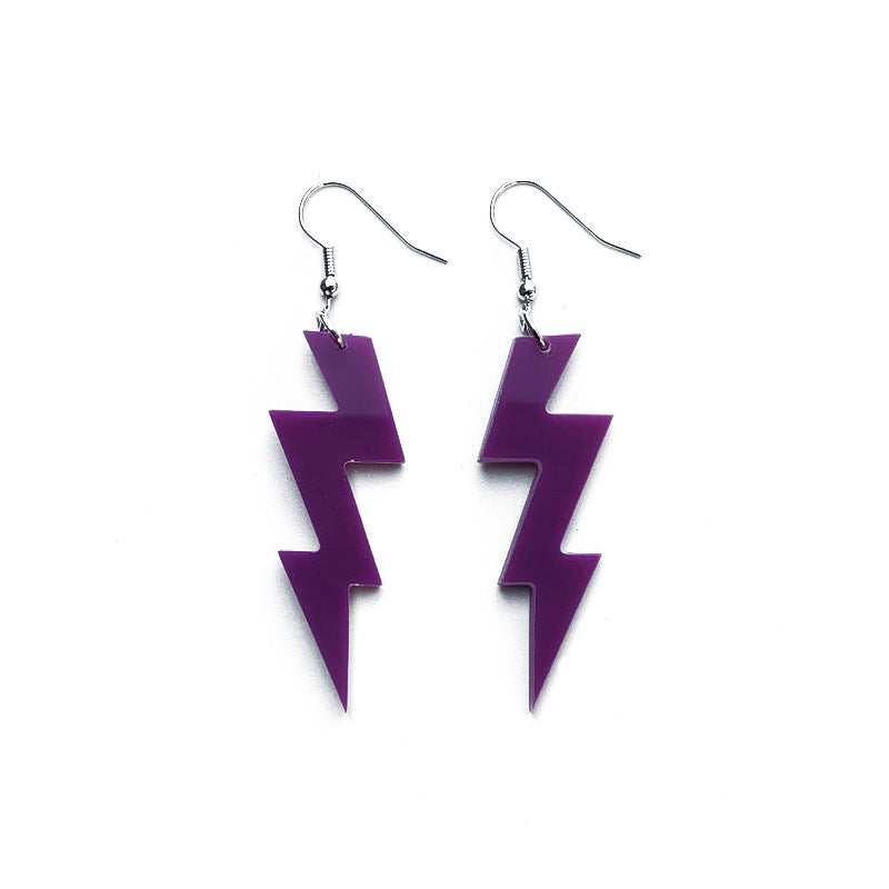 Acrylic Lightning Earrings MYA-QiuG013