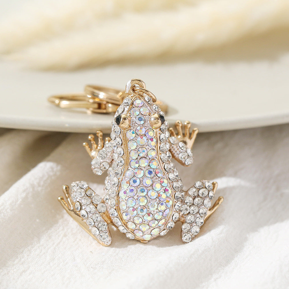 Diamond inlaid new frog keychain  (Minimo de compra 2) MIC-ChaoK011