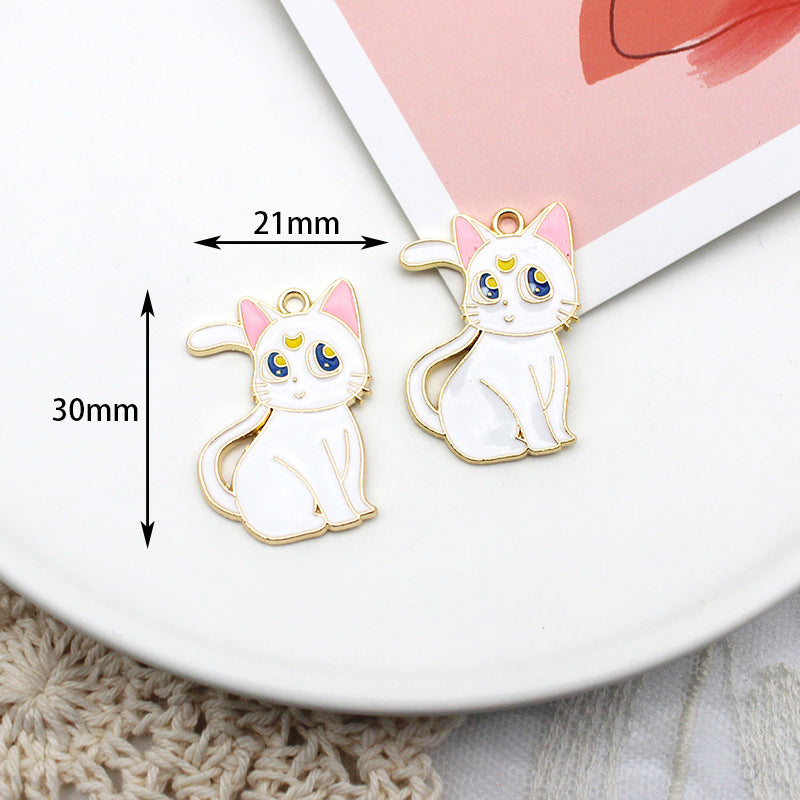 Alloy cartoon beautiful girl warrior pendant (Minimo de Compra 10) MYA-JingX015