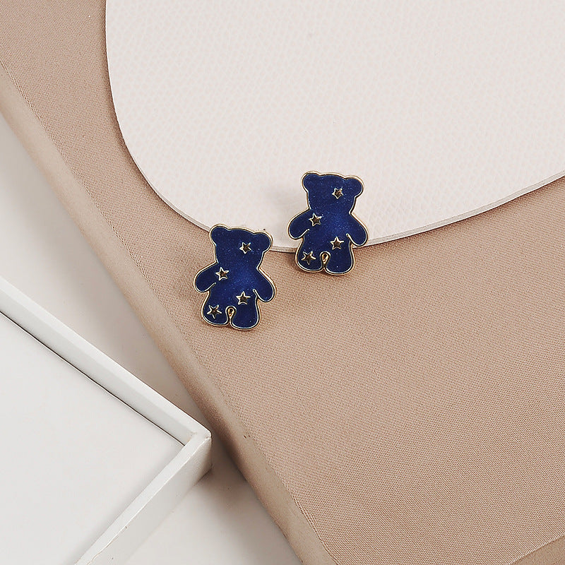 Alloy bear earrings MIC-YuA002