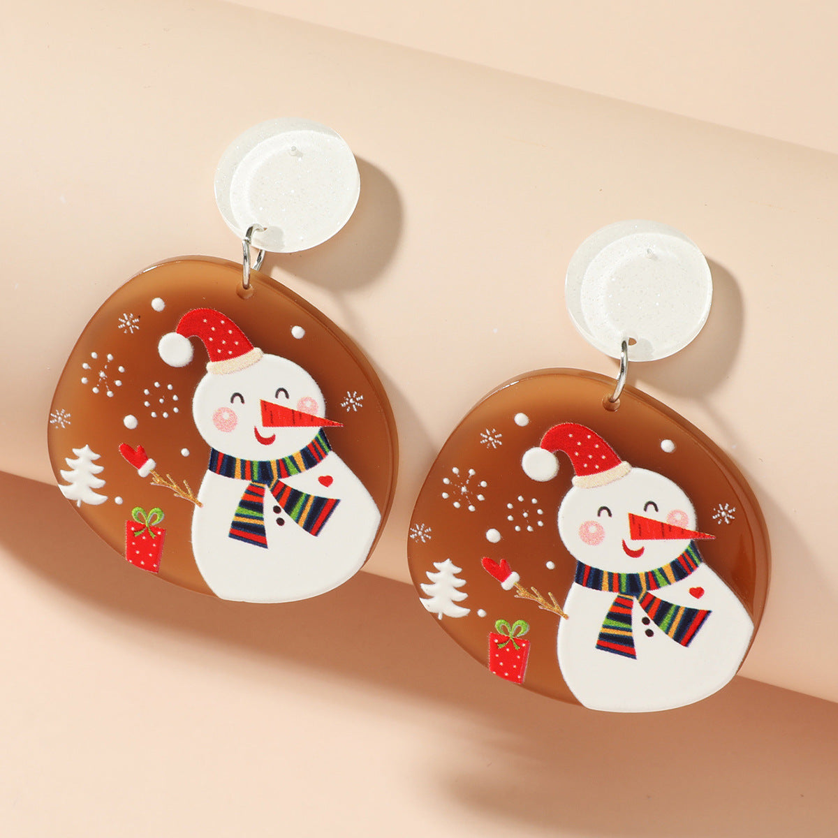 Acrylic New Christmas Series Earrings MIC-JunJ015