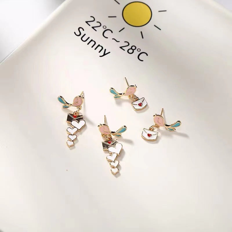 Alloy Super Immortal Bird Earrings MIC-LvG011