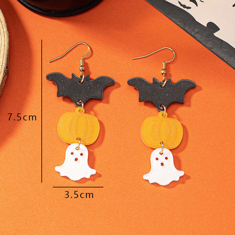 Alloy Fashion Ghost Earrings MYA-JLD009