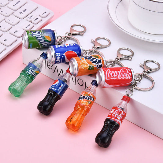 Keychains For Backpacks PVC Cola Bottle Keychain Minimo de compra 2 MIC-YY029