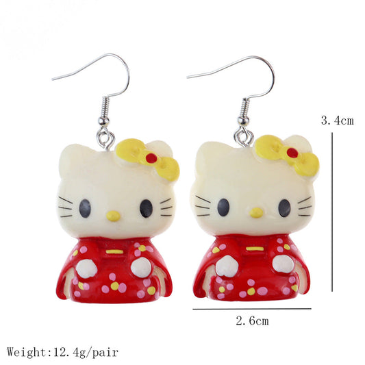 Tongxiao Cat Earrings US-NiQ007