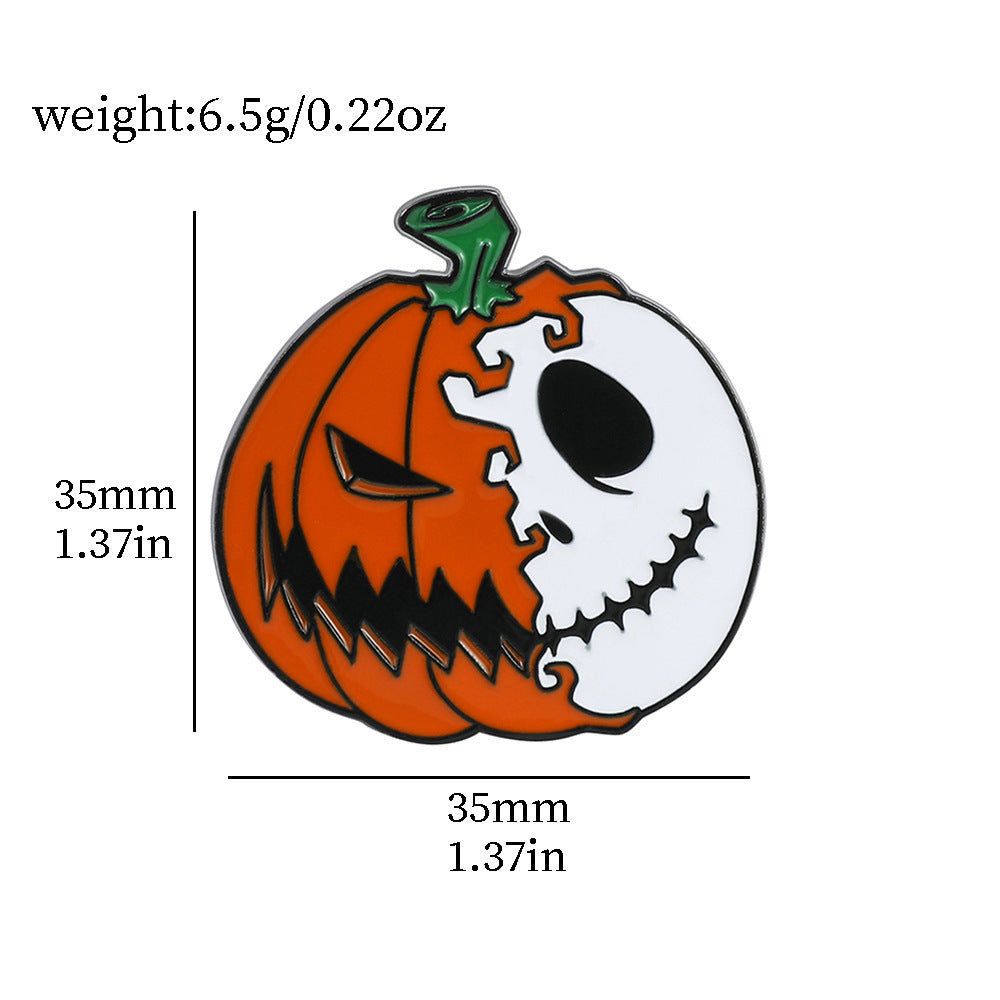 Alloy Halloween pumpkin brooch (Minimo de compra 2) MIC-ZhiJ011