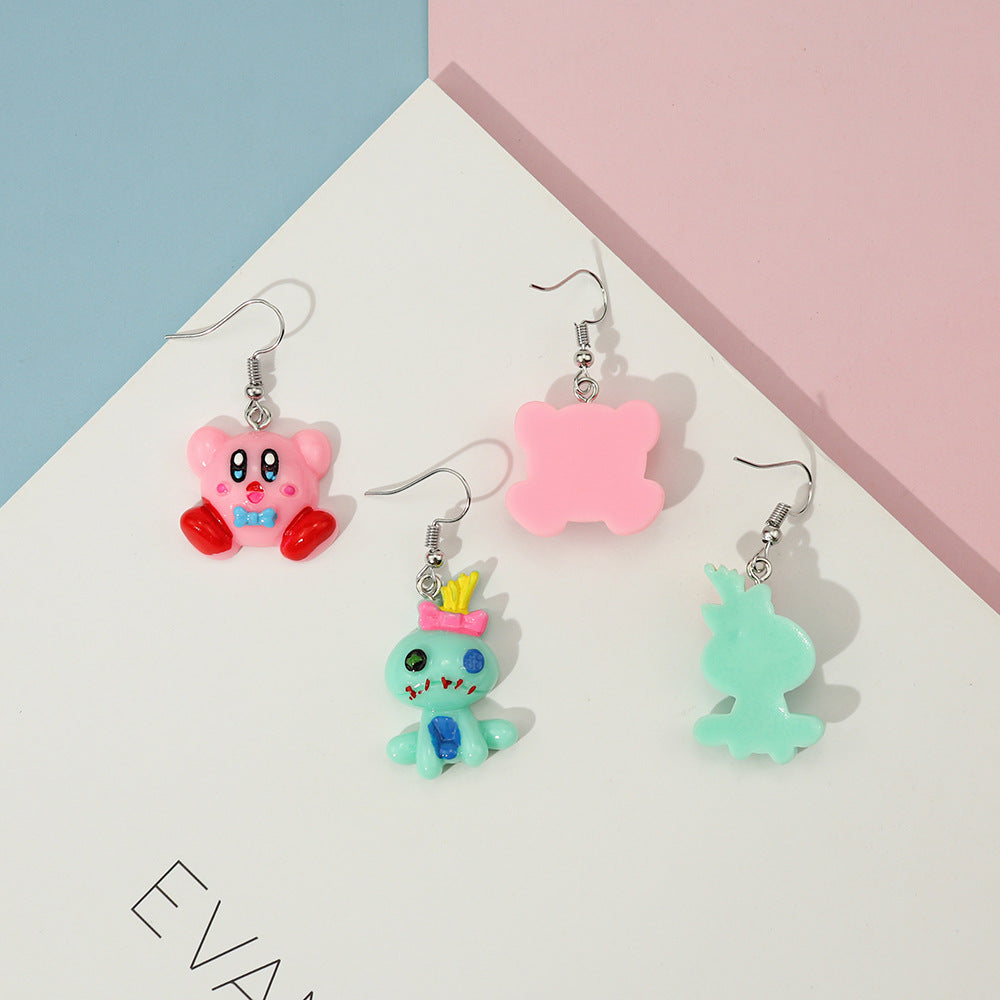 Acrylic Cartoon Star Kabi Earrings MIC-NiQ041