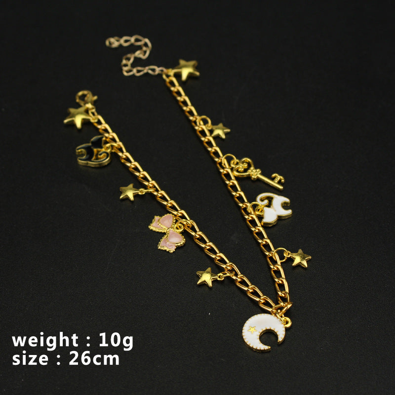 Alloy Beauty Girl Warrior Guardian Star Bracelet MIC-AiWen002