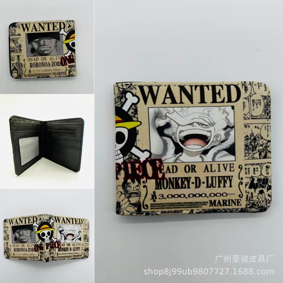 PU Pirate King Short Wallet MYA-HaoJ009