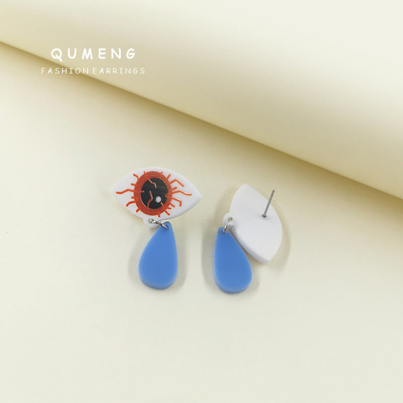 Acrylic New Eyes Tears Palm Earnails (Minimo de compra 2) MIC-QinM001