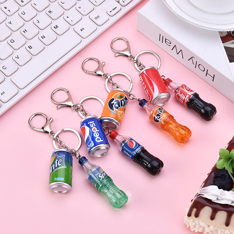 Keychains For Backpacks PVC Cola Bottle Keychain Minimo de compra 2 MIC-YY029