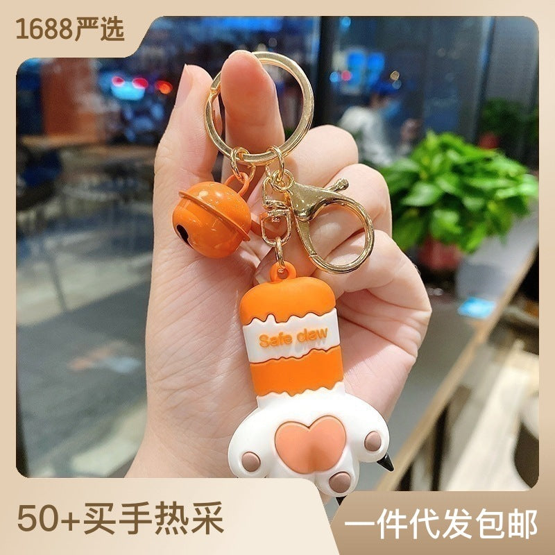 PVC Bixin Cat Claw 3D Keychain MIC-MLZ024