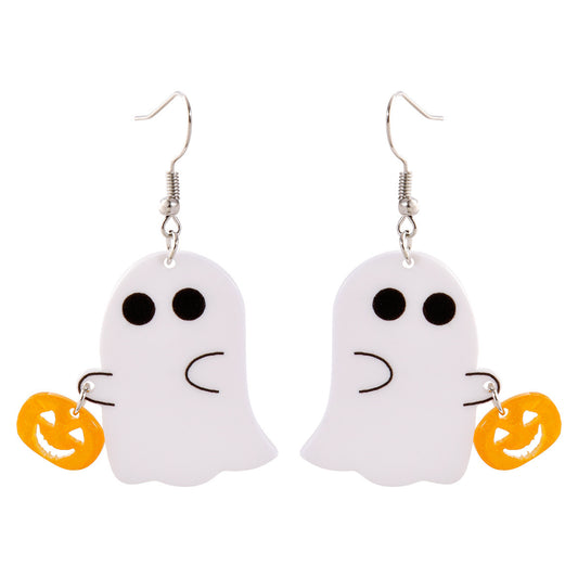 Alloy funny cartoon ghost earrings (Minimo de Compra 2) MIC-LuoT004