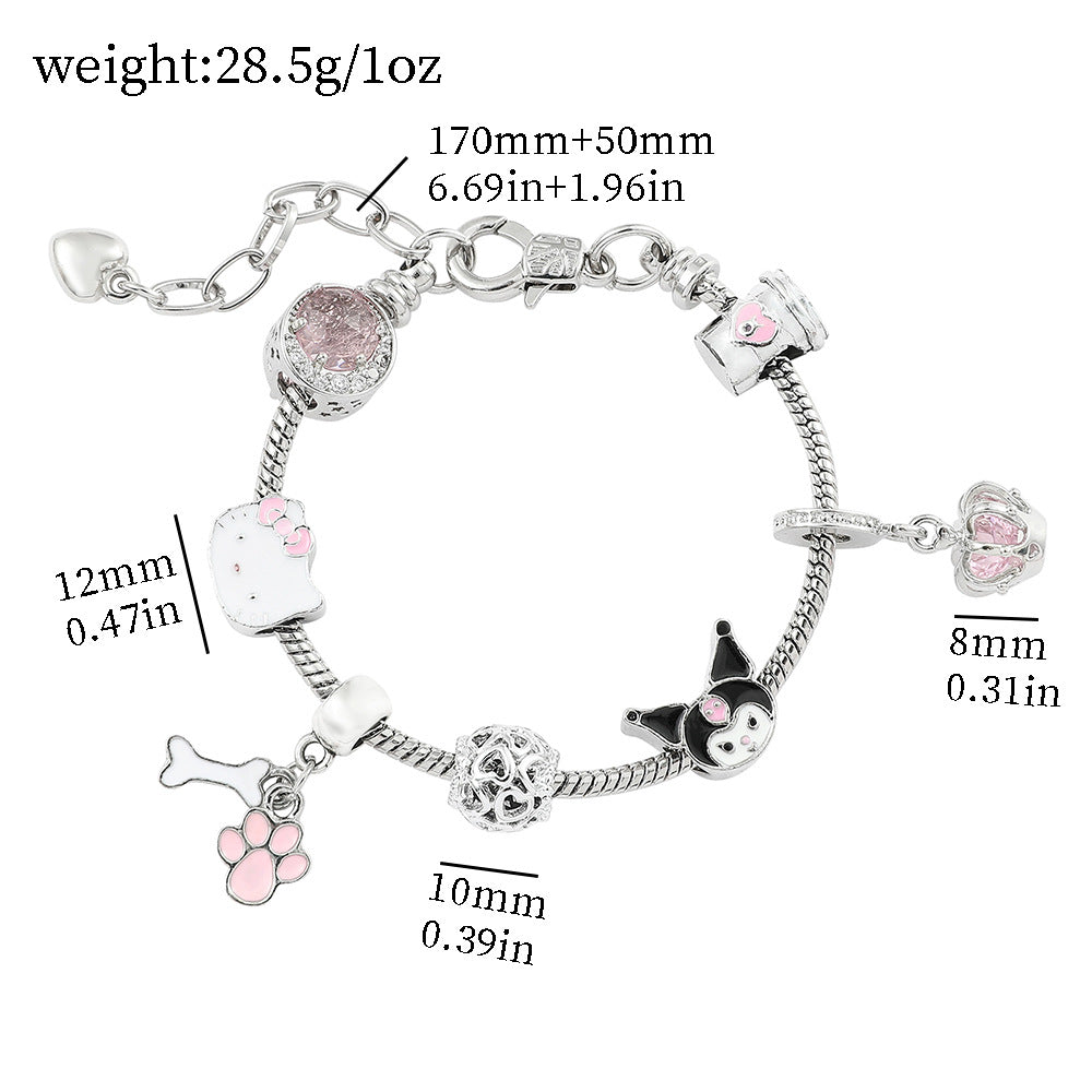 Alloy Panjiadora Cartoon Bracelet (Minimo de Compra 2) MIC-FeiM010