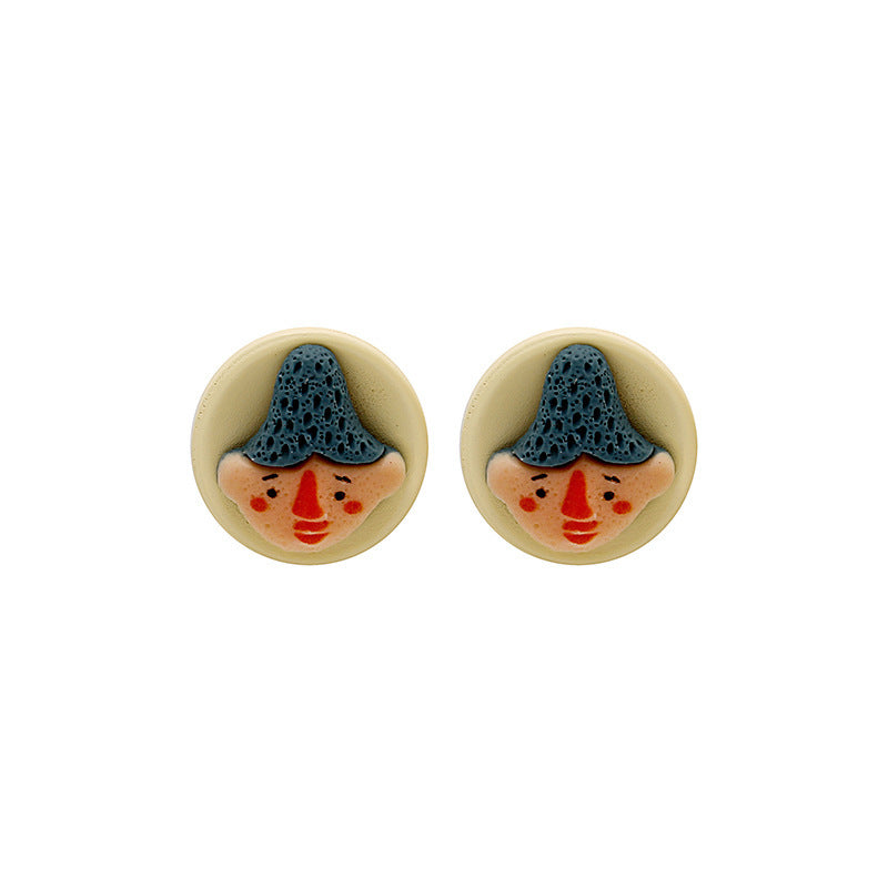 Alloy animal fried egg earrings MIC-MDD007