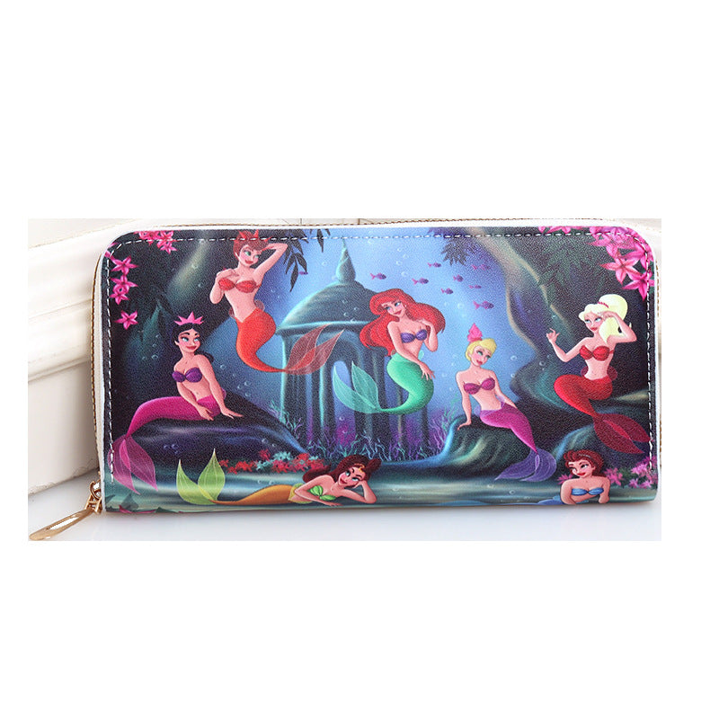 PU cartoon cute mermaid wallet (Minimo de Compra 3) MYA-BenF022