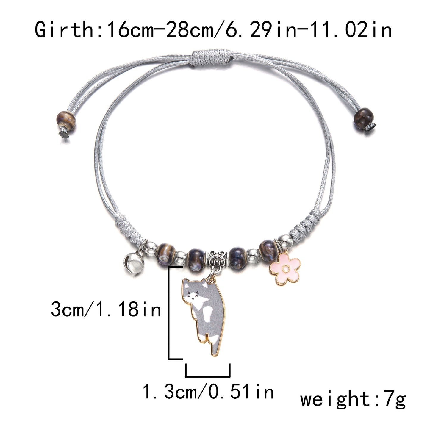 Alloy Simple Lazy Cat Bracelet MIC-ChuY024