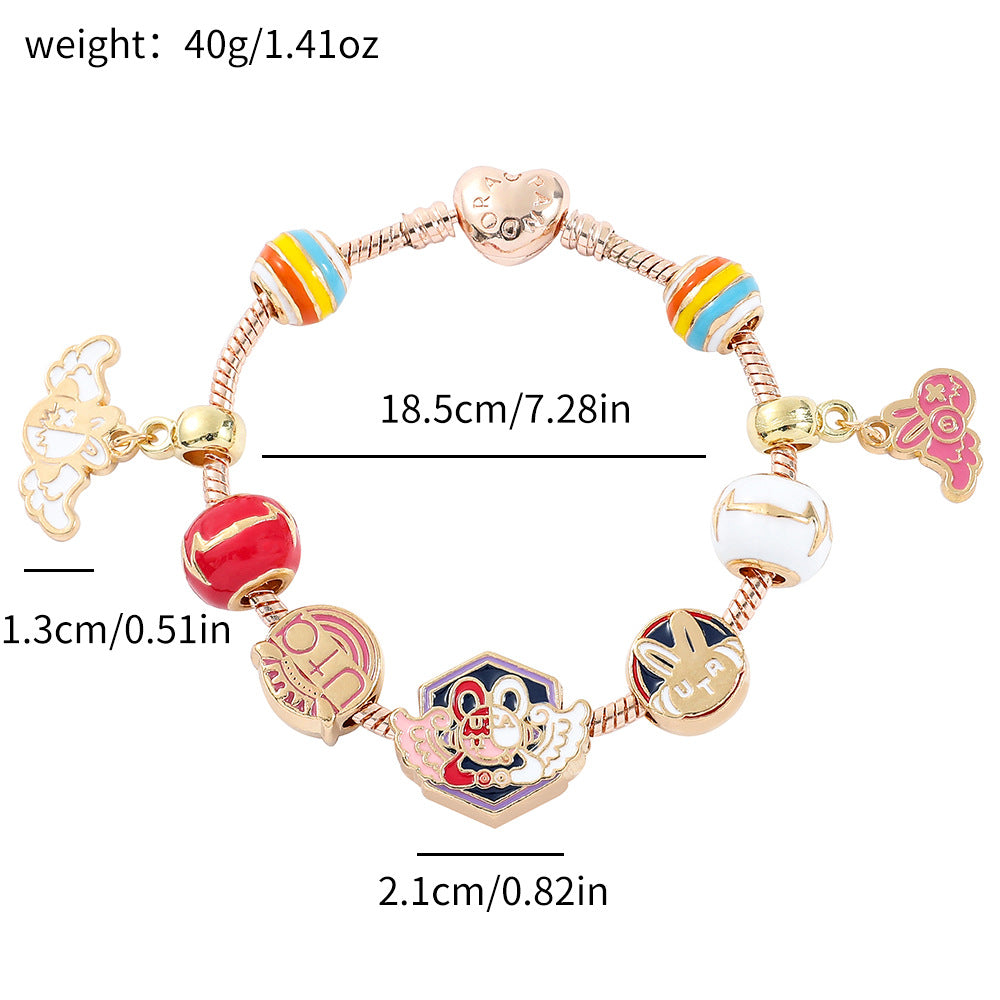 Alloy cartoon anime bracelet (Minimo de Compra 5) MYA-ZhuoX023