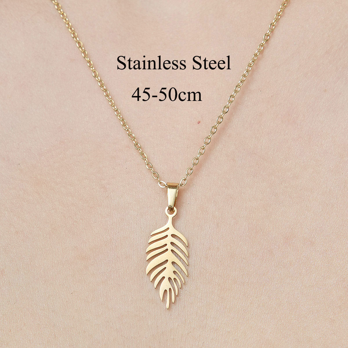 Alloy Leaf Life Tree Necklace (Minimo de Compra 10) MYA-QiZ002