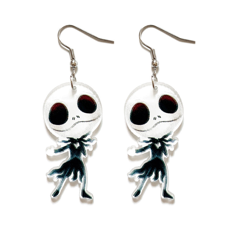 Acrylic Jack Terrorist Earrings (Minimo de Compra 2) MYA-XinC005