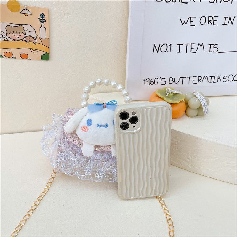 PU cute cartoon pearl handbag (Minimo de compra 3) MIC-BSCR003