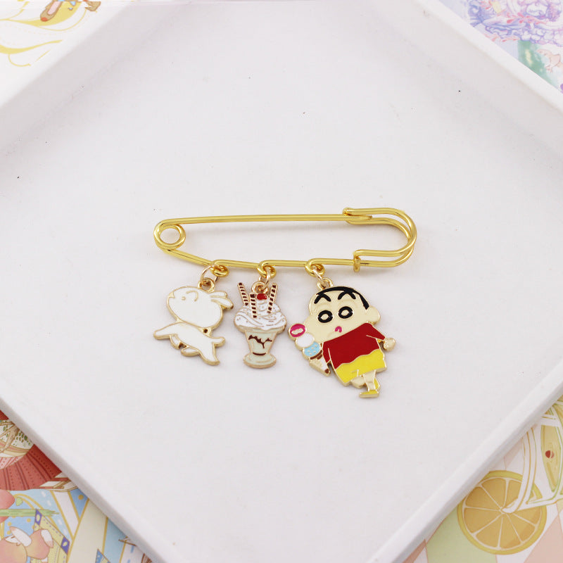 Alloy cartoon crayon small new brooch (Minimo de compra 2) MIC-QiC032