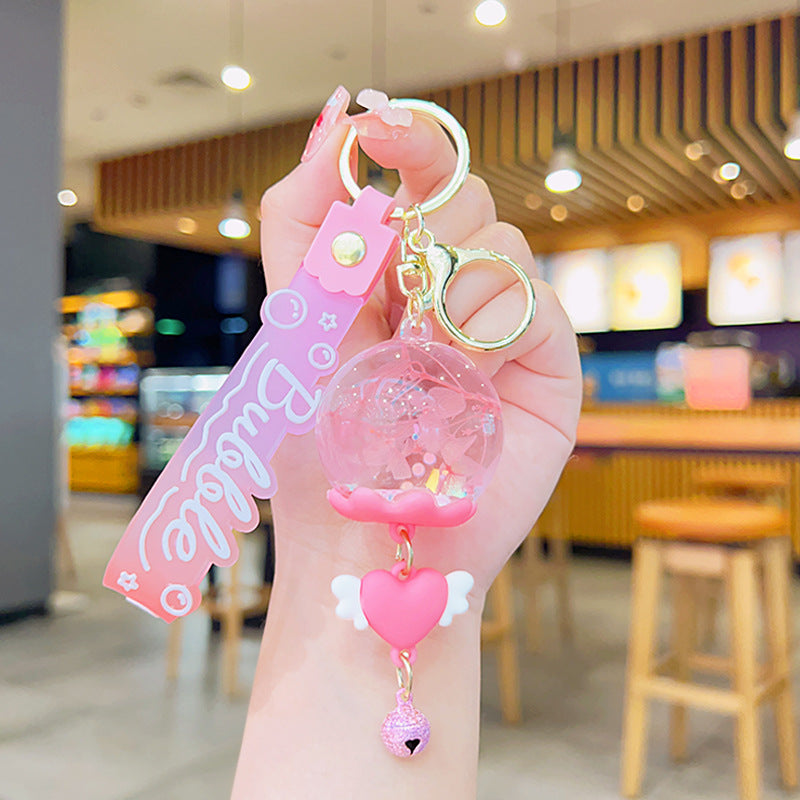 of Oil Flowing Sand Liquid Acrylic Keychains (S) MIC-YDao080