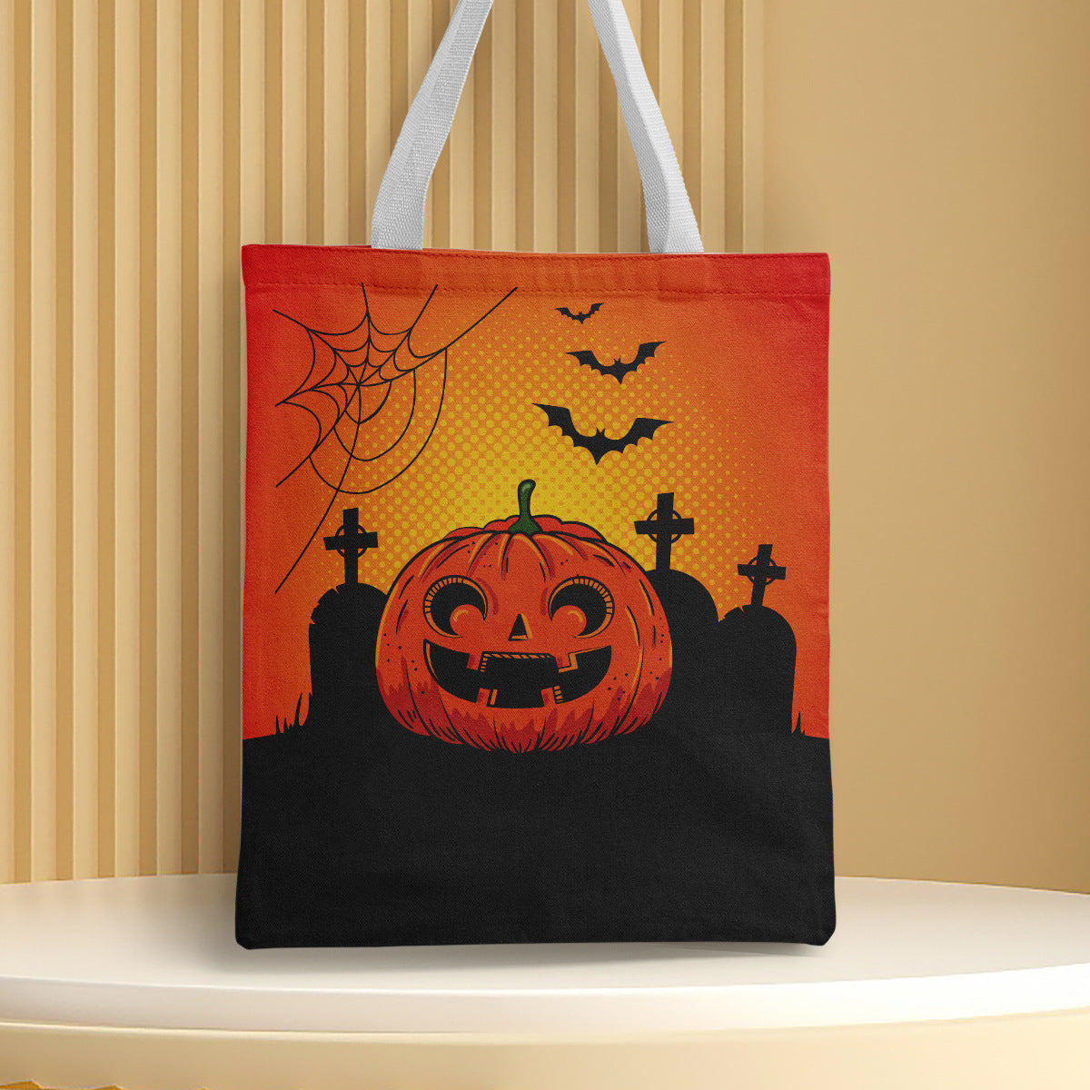 Polyester Halloween canvas shoulder bag (Minimo de Compra 2) MYA-QB007