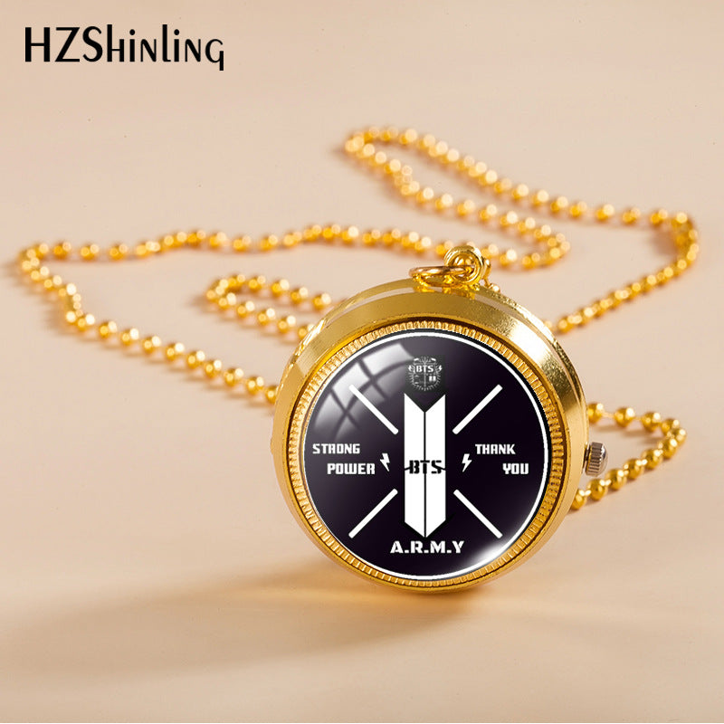 Alloy Time Gem Rotating Flip Necklace MIC-XiangL036