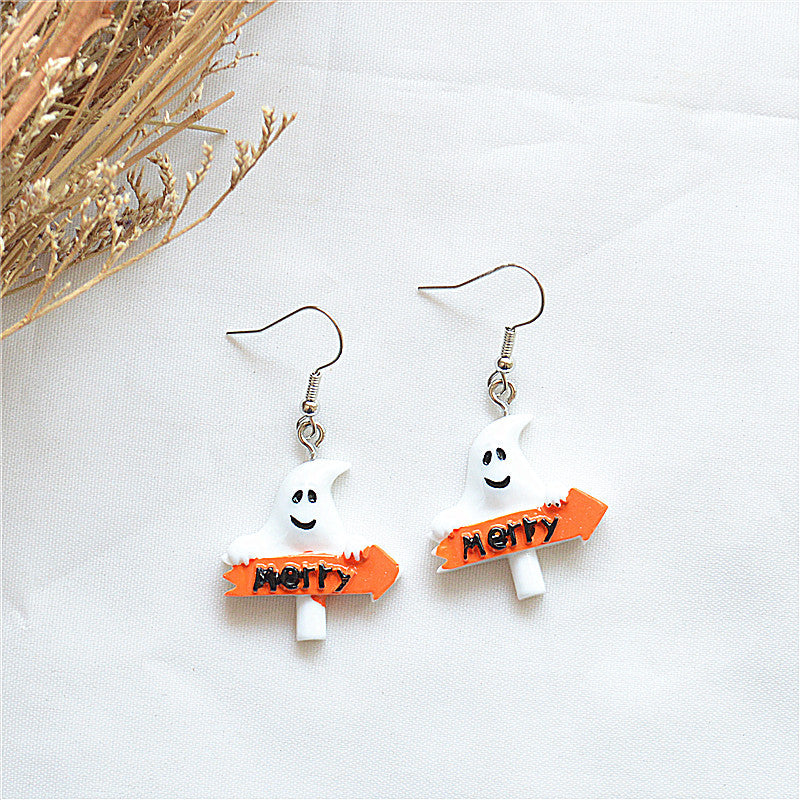 Acrylic Pok é mon Skull Earrings MIC-XieN063