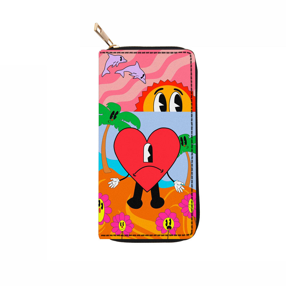 rabbit PU long zipper wallet （M）DengX001