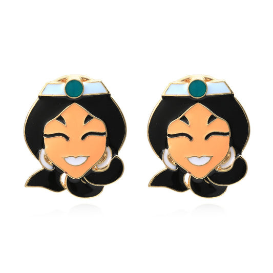 Alloy anime character earrings MIC-ManY012