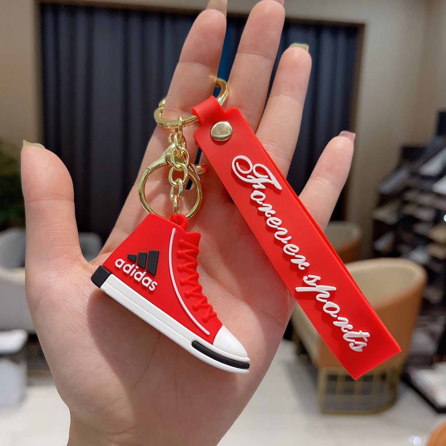 Keychains PVC 3D Sneakers High Top Sports Minimo de compra 2 AnG026