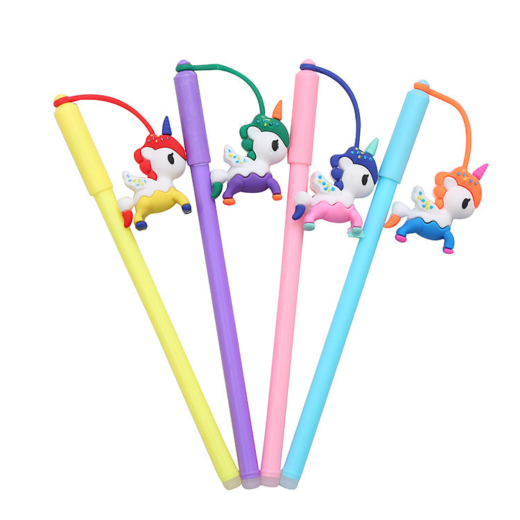 Cartoon Pony Silicone Plastic Ballpoint Pen Liuj013