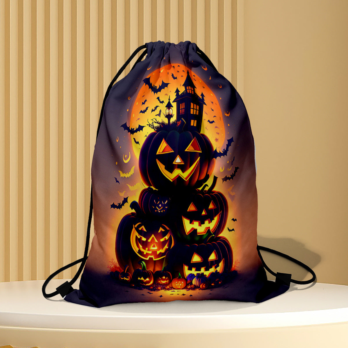 Polyester Halloween drawstring backpack (Minimo de Compra 2) MIC-QB003