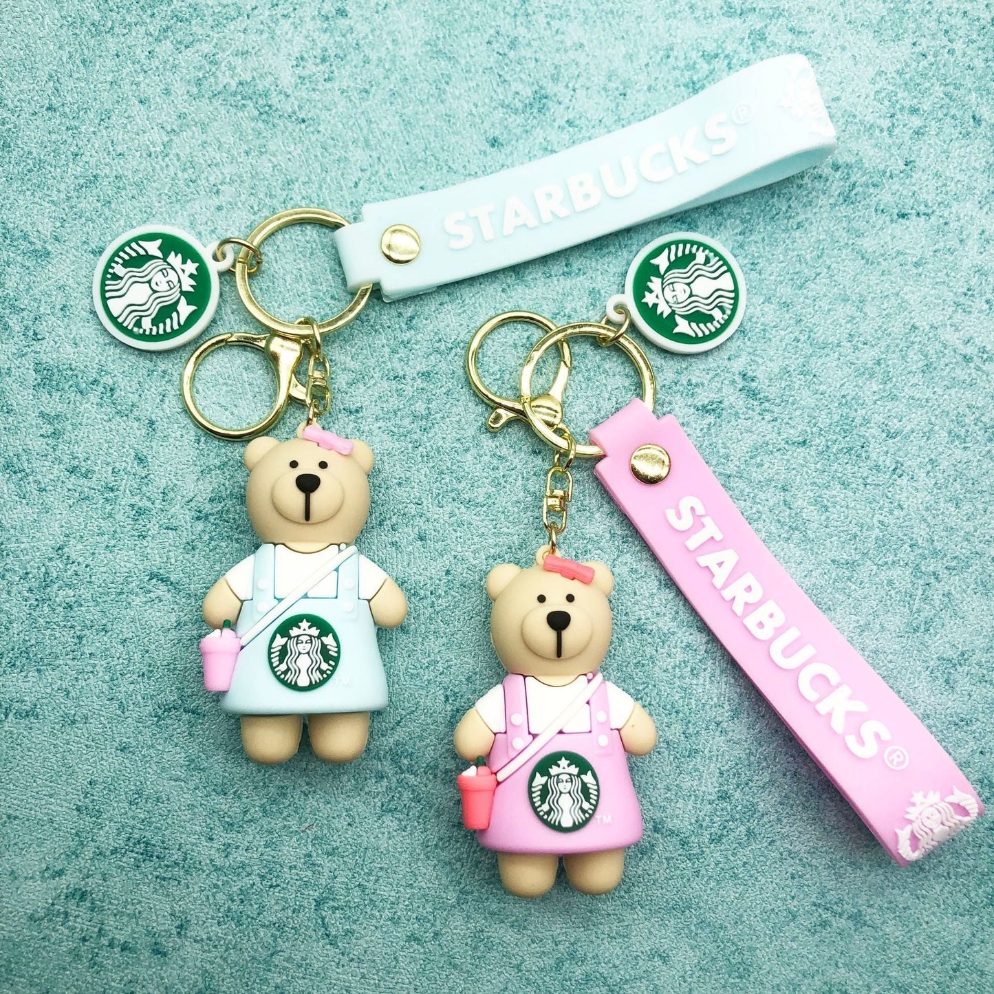 Keychains PVC Hardware Cute Cartoon Bear (M) Minimo de compra 2 LiangQ001