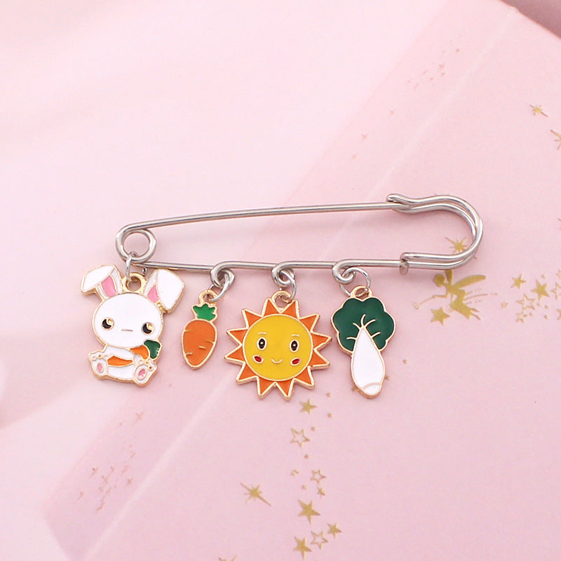 Alloy cartoon animal brooch (Minimo de compra 2) MIC-LiY011