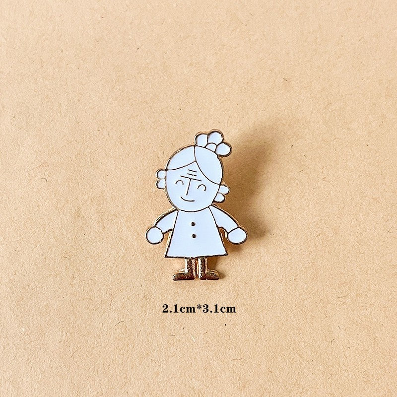 Alloy Small Coal Ball Elf brooch (Minimo de compra 6) MIC-ShengM015