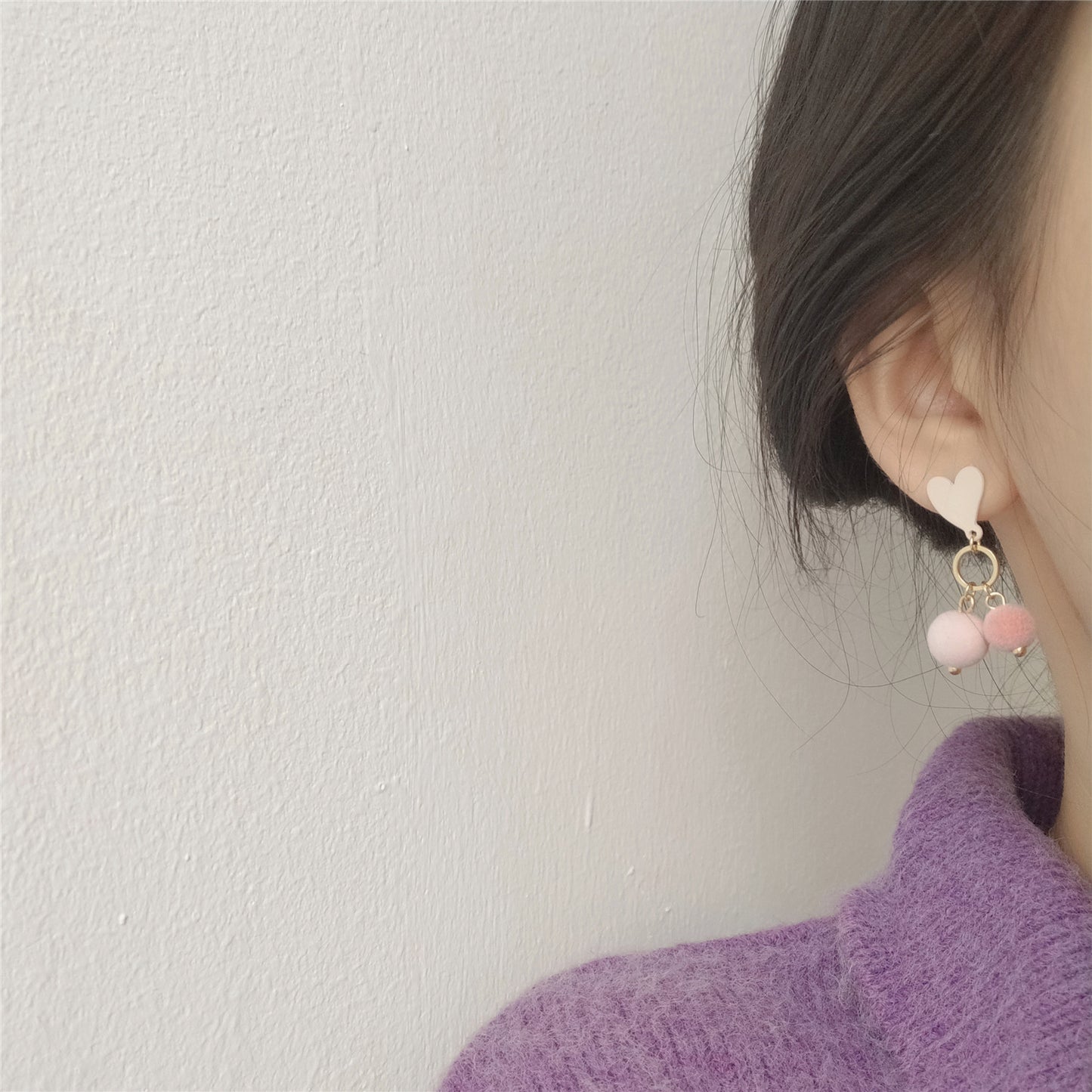 Alloy cartoon asymmetric earrings (Minimo de Compra 3) MIC-BiS011