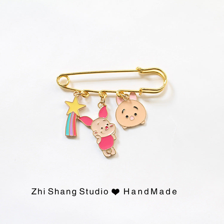 Alloy cartoon cute Tigger brooch (Minimo de Compra 2) MIC-ShangS016