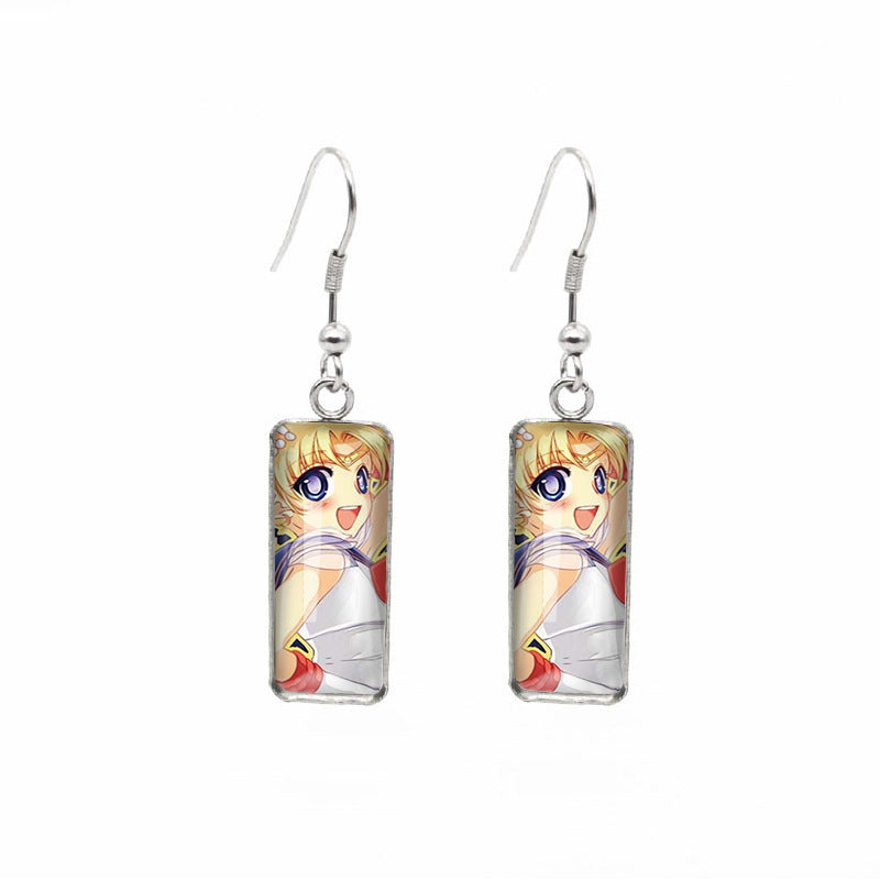 Alloy cartoon beautiful girl warrior earrings (Minimo de compra 5) MYA-XiangL091