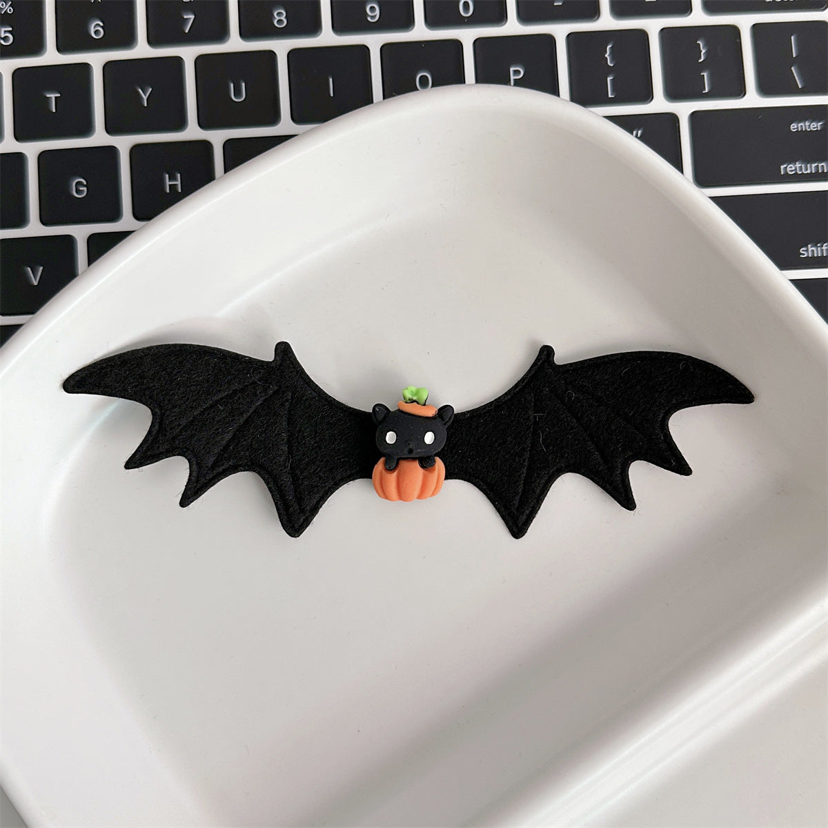 Plastic Halloween Fun Wings Pumpkin Hair Clip (Minimo de Compra 2) MIC-ShiM003