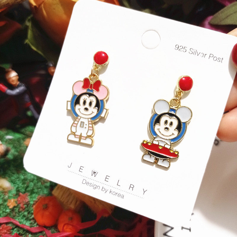 Alloy cartoon cute astronaut earrings MYA-XingJ072