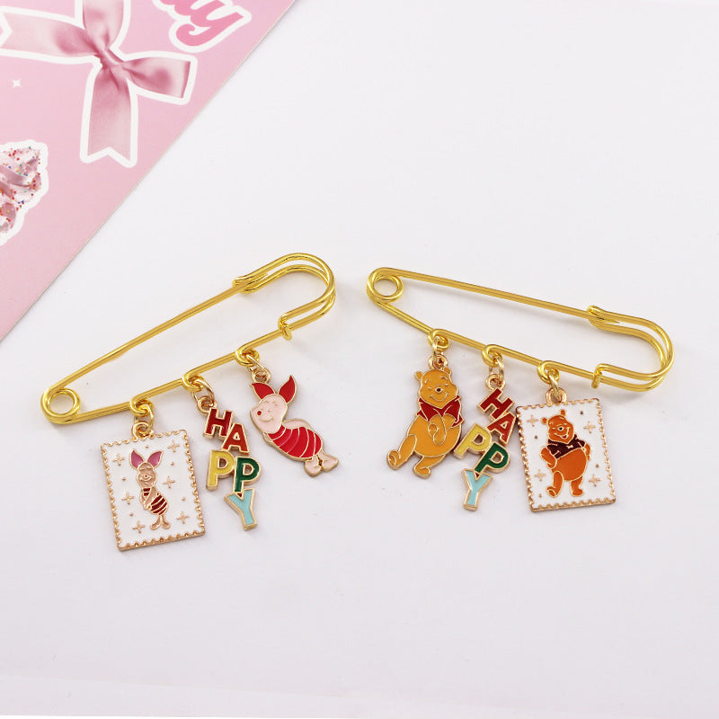 Alloy cartoon bear brooch (Minimo de compra 2) MIC-QiC030