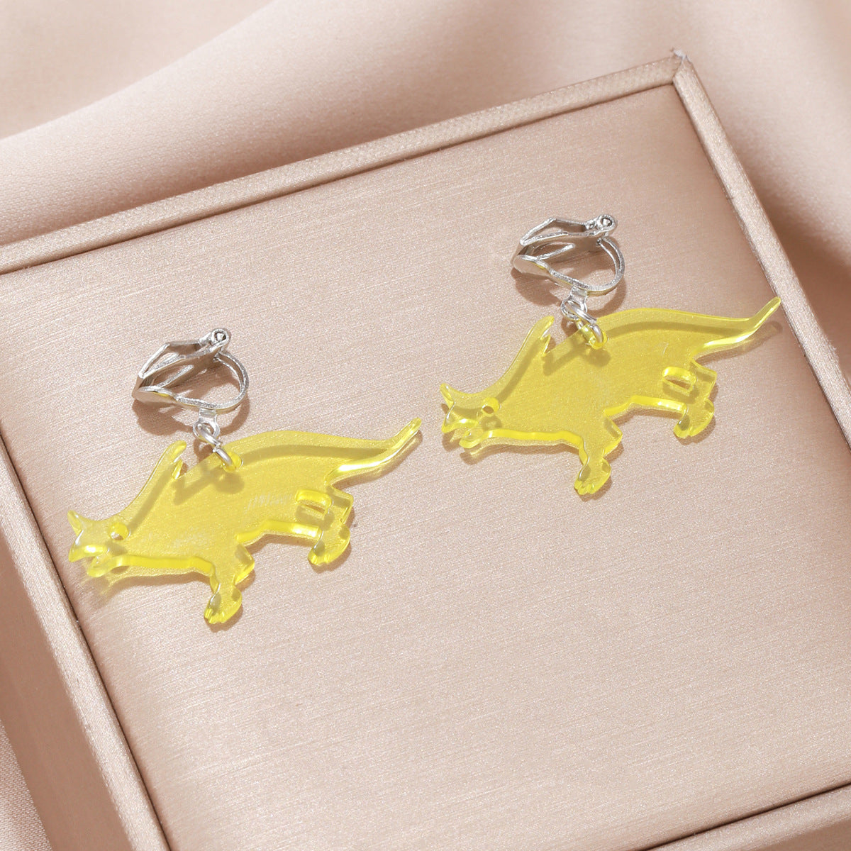 Acrylic Creative Dinosaur Earrings (Minimo de Compra 2) MIC-LiangR002