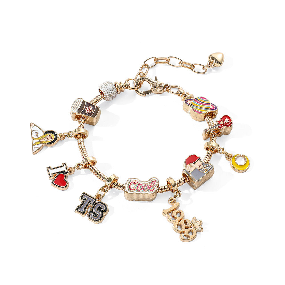 Alloy Taylor Swift Bracelet (Minimo de Compra 4) MIC-BoS016