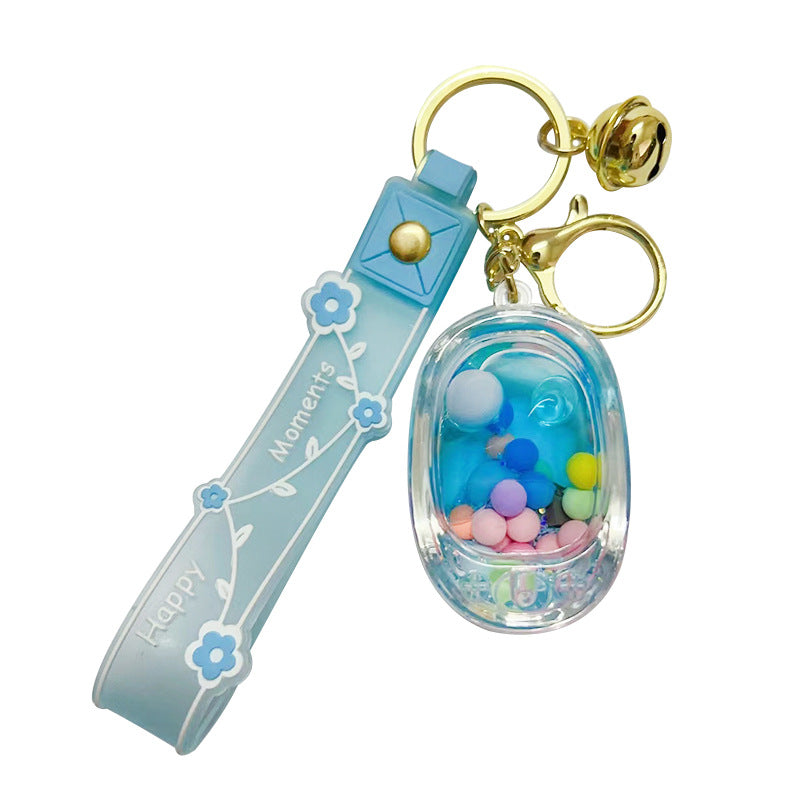 Keychains Acrylic Hardware Cartoon Cute Quicksand Drift Bottle (M) MIC-OShi036