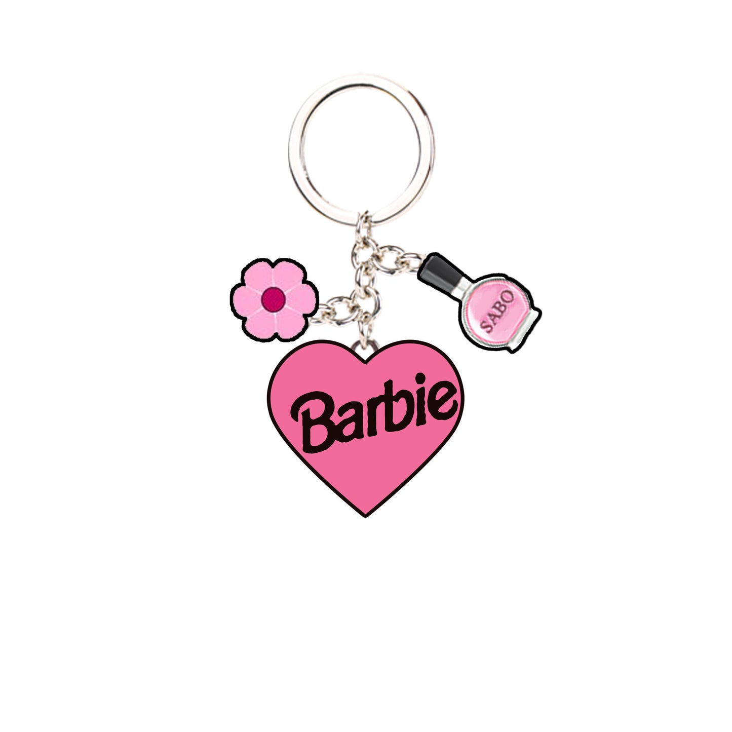 Alloy Barbie cartoon keychain MYA-FeiM003